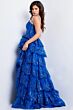 Jovani 38144 Layered Skirt Corset Bodice Dress