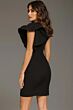 Jovani 39243 Ruffle Sleeve One Shoulder Dress