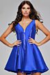 Jovani 39821 Zipper Accents V-Neck Dress