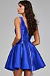 Jovani 39821 Zipper Accents V-Neck Dress