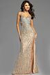 Jovani 40060 Side Cutouts Embellished Dress