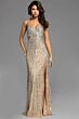 Jovani 40060 Side Cutouts Embellished Dress