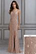 Adrianna Papell 40129 Slit Skirt Dress - Stock Only