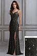 Adrianna Papell 40129 Slit Skirt Dress - Stock Only