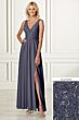 Adrianna Papell 40163 Slit Skirt Dress - Stock Only