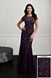 Christina Wu 40544 Floral Beadwork Dress