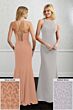 Adrianna Papell 40216 Lace-Up Back Dress - Stock Only