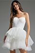 Jovani 41054 Layered Skirt Strapless Dress