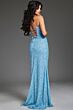 Jovani 42691 High Slit Strapless Embellished Dress