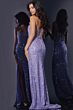Jovani 42691 High Slit Strapless Embellished Dress