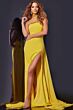 Jovani 43658 Watteau Train Beaded Choker Dress
