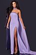 Jovani 43658 Watteau Train Beaded Choker Dress
