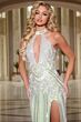 Jovani 43929 Halter Neckline Embellished Cutout Dress