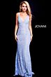 Jovani 48994 V-Neck Lace Prom Dress