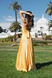 Mac Duggal 49728 Bow Back Cross Halter Neck Prom Gown