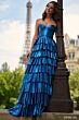 Sherri Hill 56232 Ruffle Skirt Metallic Dress