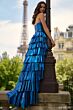 Sherri Hill 56232 Ruffle Skirt Metallic Dress