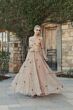 Mac Duggal 6086 Illusion Sleeve Embellished A-Line Dress