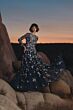 Mac Duggal 6183 Jewel Illusion Neckline Floral-Embellished Dress