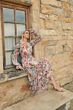 Mac Duggal 8102 Keyhole Neck Ruffle Shoulder Dress