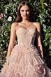 Andrea and Leo A1017 Corset Top Strapless Dress