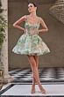 Andrea and Leo A1347 Pleated Skirt Sweetheart Neck Dress