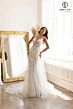 Abby Lane 97182 Plunging Neckline Embroidered A-line Bridal Gown