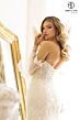 Abby Lane 97184 Detached Juliet Sleeves Trumpet-Style Wedding Dress