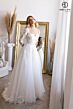 Abby Lane 97199 Illusion Long Sleeves A-line Tulle Wedding Dress