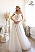 Abby Lane 97207 Cutout Back Glitter Tulle A-line Wedding Gown