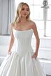 Abby Lane 97310 Basque Waist Strapless Taffeta Wedding Gown