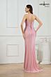 Abby Paris 90370 Front Keyhole High Slit Glitter Knit Dress