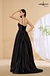Abby Paris 90389 Sweetheart Neckline Black A-line Dress