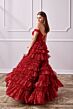 Aerie Couture 228 Tiered Skirt Off The Shoulder Dress