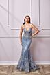 Aerie Couture 251 Illusion Corset Bodice Embellished Dress