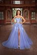 Aerie Couture 293 Sweep Train High Slit Dress