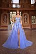 Aerie Couture 293 Sweep Train High Slit Dress