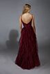 Aerie Couture 322 Ruffle Tiered Skirt High Slit Dress