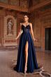 Aerie Couture 348 Slit Skirt Beaded Bodice Dress