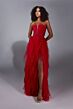 Aerie Couture 356 Ruffle Tiered Skirt Lace-Up Dress
