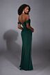 Aerie Couture 358 Drape Skirt High Slit Dress