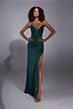Aerie Couture 362 Side Slit Beaded Bodice Dress