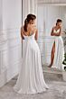 Aerie Couture 2002 Slit Skirt Double Strap Wedding Dress