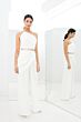 Alexander by Daymor 1382 Strapless Pleated Jumpsuit