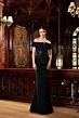 Alexander by Daymor 1577 Beaded Bodice Peplum Dress
