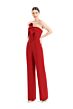 Alexander by Daymor 1678 Bow Front Strapless Jumpsuit