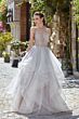 Alyce Paris 61107 Layered Skirt Illusion Bodice Dress