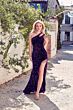 Alyce Paris 61334 Fringe Slit One Shoulder Dress