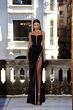 Alyce Paris 61485 Beaded Slit Corset Dress