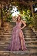 Alyce Paris 61525 Layered Skirt Lace Bodice Dress